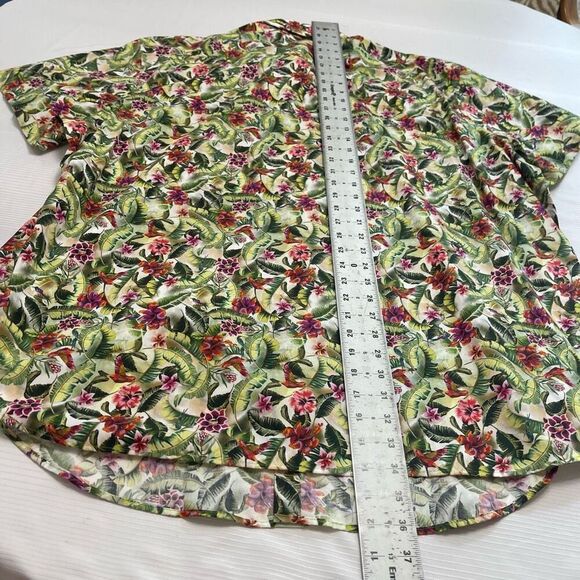 Jared Lang Men’s Tropical Short Sleeve Button Up Shirt Size 2XL - Picture 5 of 5
